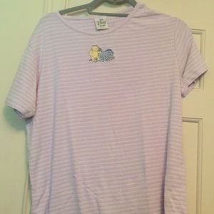 Light purple Disney shirt with Pooh and Eeyore
